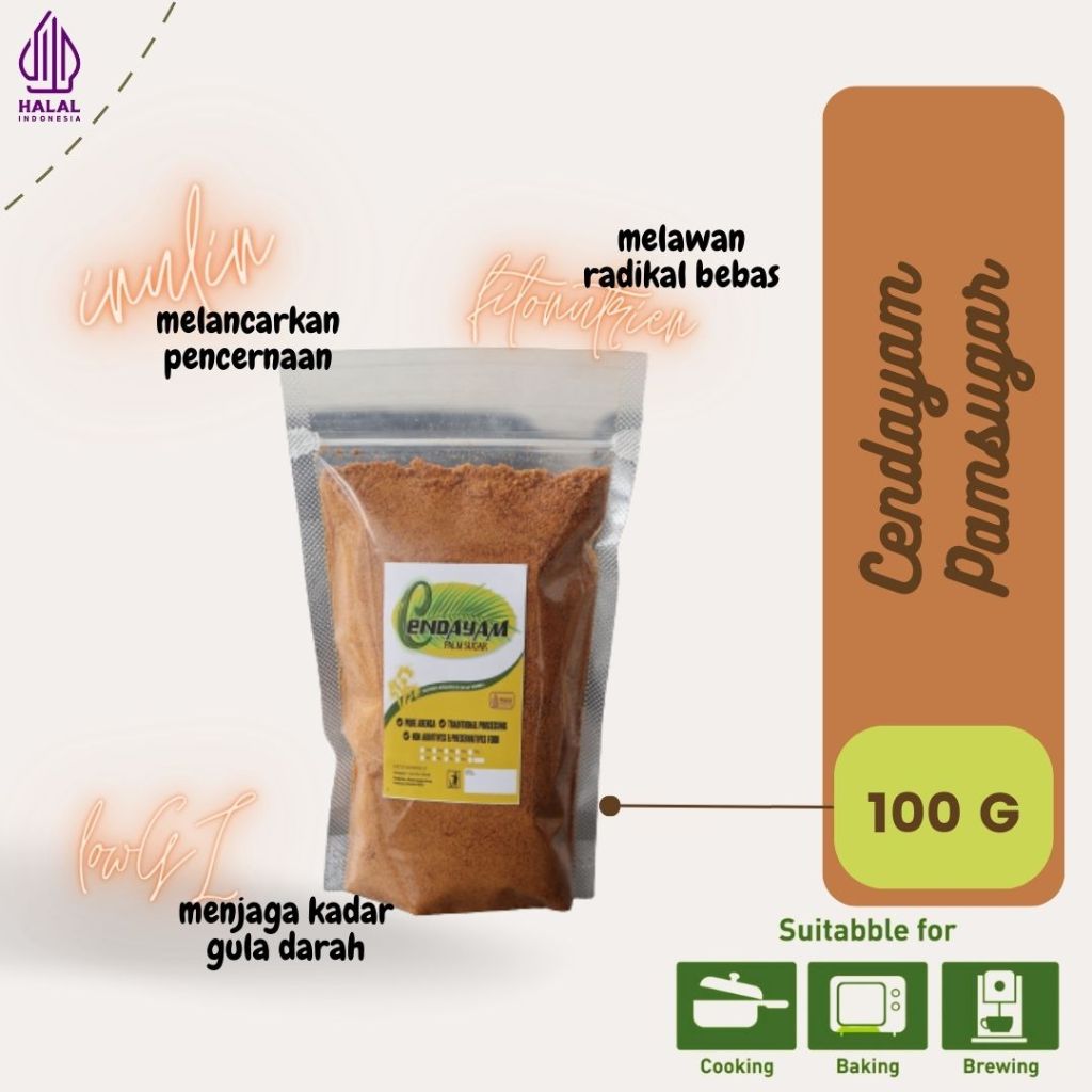

GULA SEMUT AREN CENDAYAM PALM SUGAR 100g