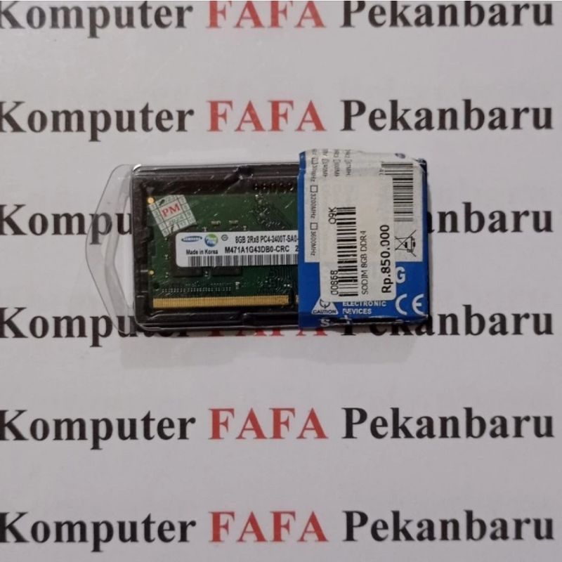 Memory / Ram Laptop (Sodim) 8gb PC4 2400T DDR4 Samsung