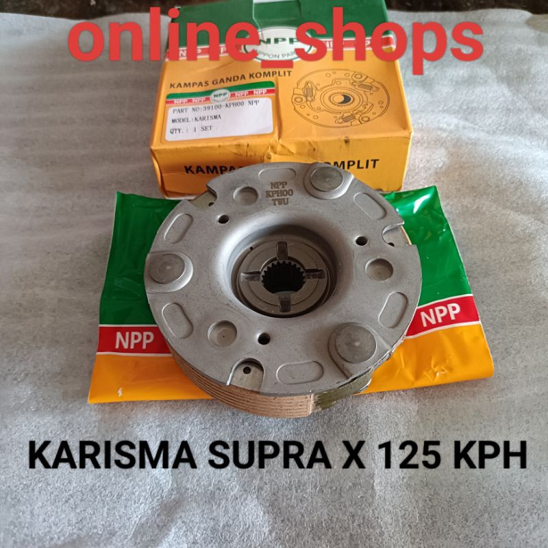 Kampas ganda komplit karisma supra x 125 KPH NPP