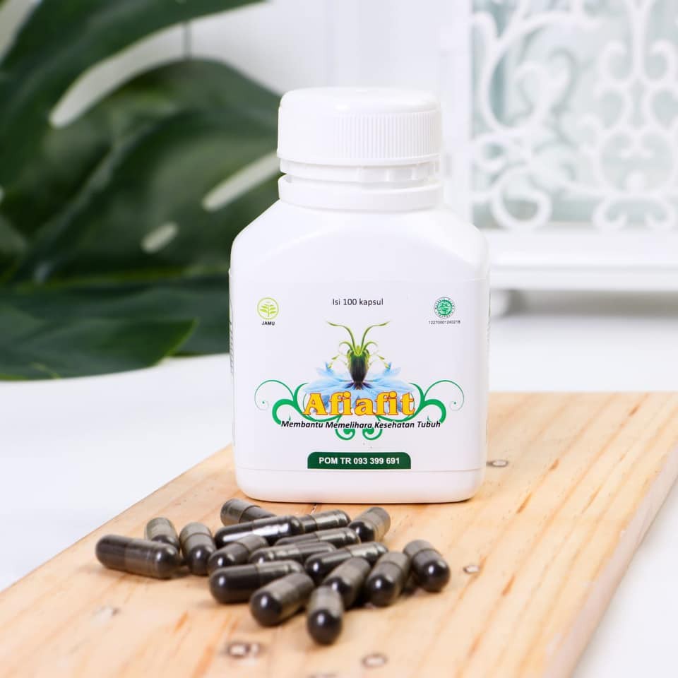 Obat Herbal Afiafit 100 Kapsul Asli Original Memelihara Kesehatan Tubuh Melancarkan Darah