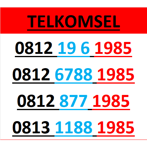 Nomor cantik telkomsel simpati 4G 5G seri tahun 1985 r1000