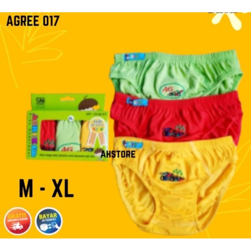 Celana Dalam Anak Cowok Agree 017 Dus Hijau / Celana Dalam Agree Anak  / Celana Dalam Anak Laki Laki