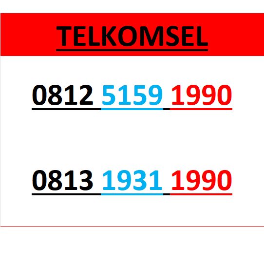 Nomor cantik telkomsel simpati 4g 5g seri tahun 1990 r240