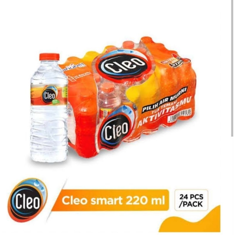 

Cleo Air Minum Murni Pet Cebol 220 ml isi 24