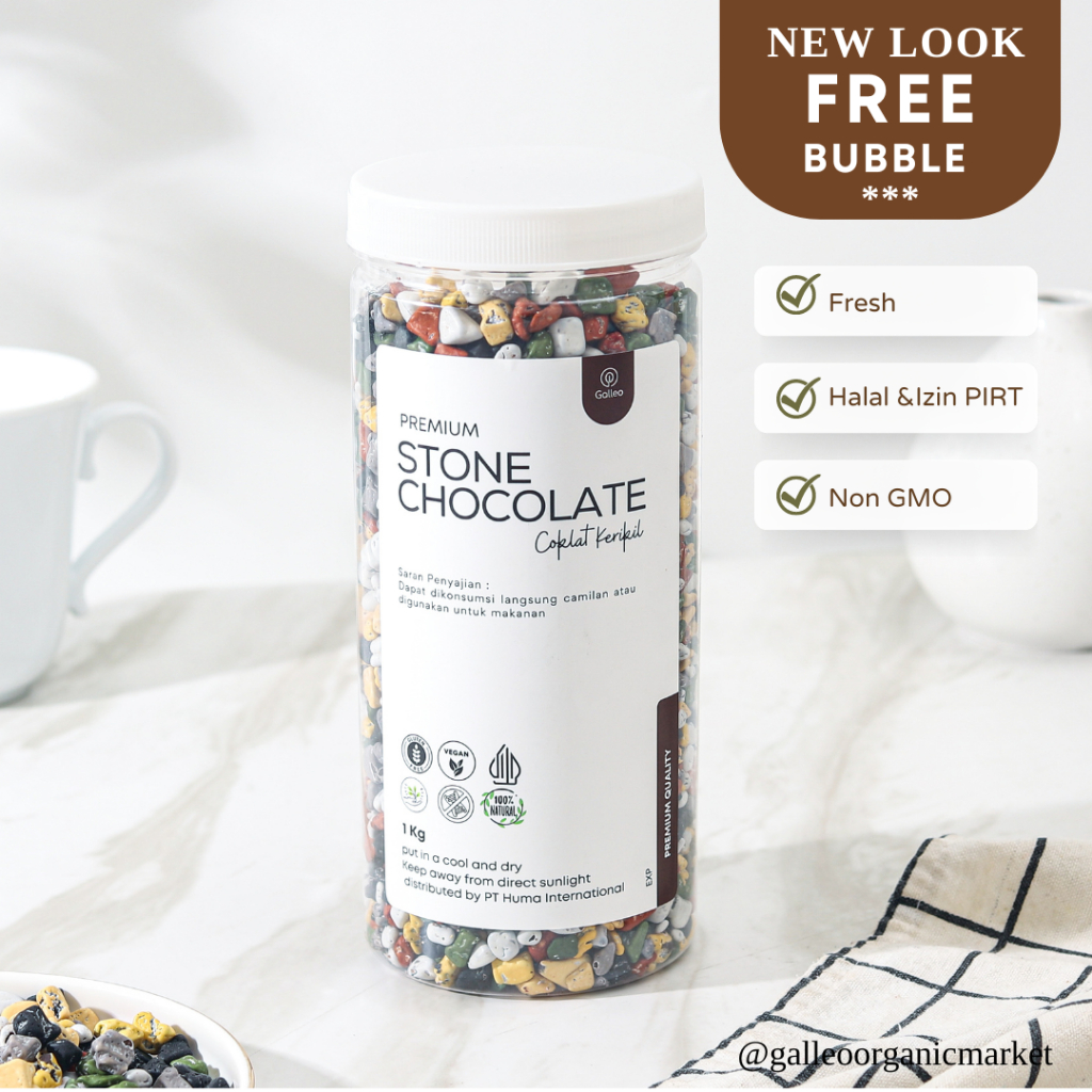 

Coklat Kerikil Arab Healthy Chocolate Galleo / Stone Chocolate