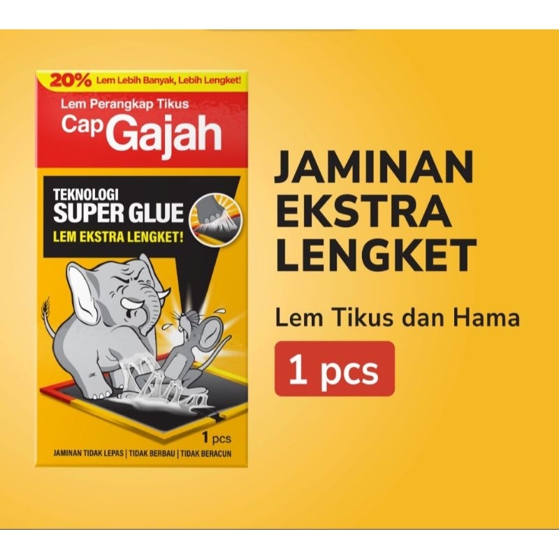 Lem Tikus Cap Gajah Lem Perangkap Tikus dan Hama