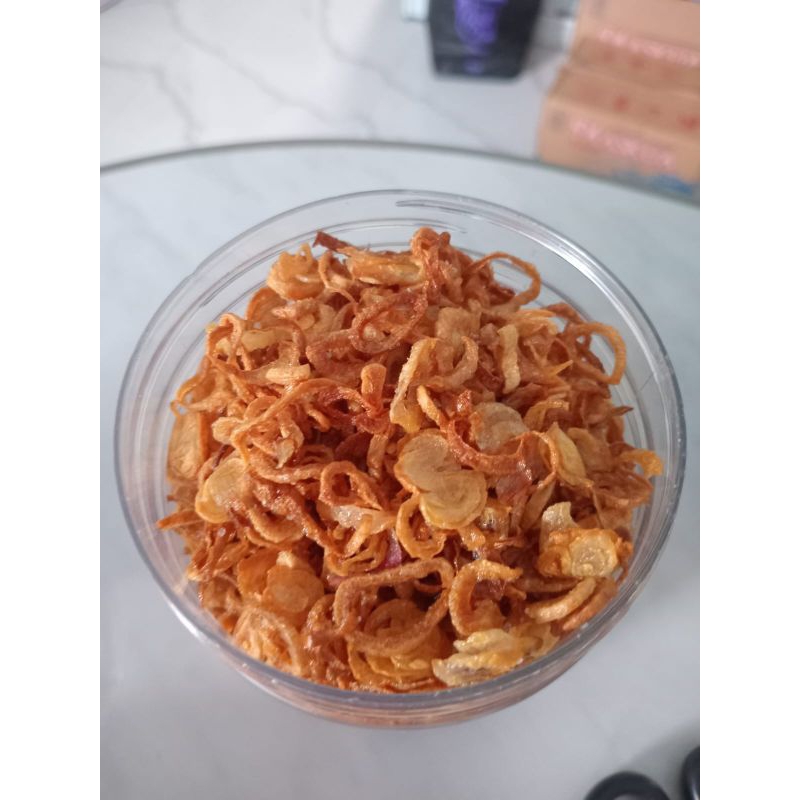 

bawang merah goreng asli renyah gurih wangi isi toples 600ml