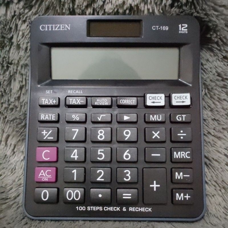 

kalkulator citizen 12 digit 2 power citizen CT -169 warna hitam) calculator check correct 12 digit 2 power citizen CT -169, kalkulator meja kasi