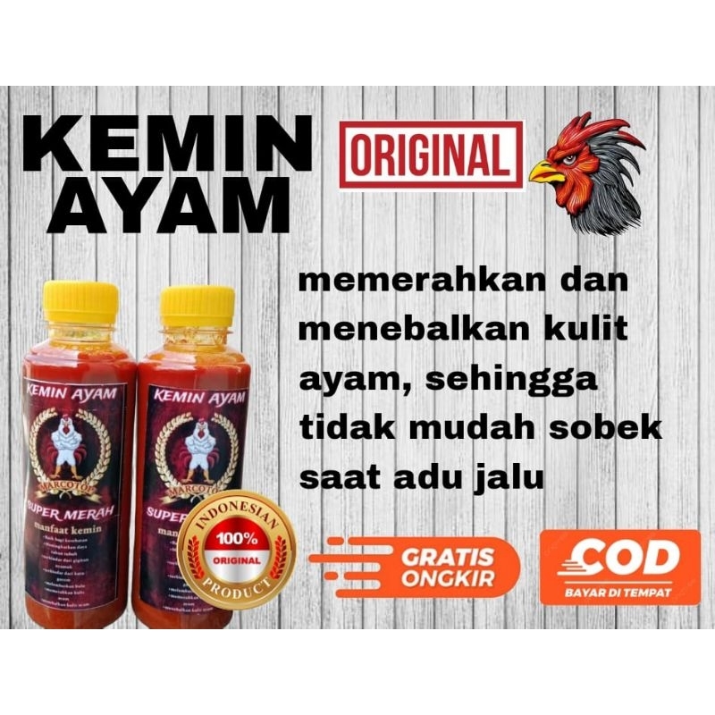 kemin ayam laga ramuan Thailand, untuk memerahkan ayam dan menebalkan kulit