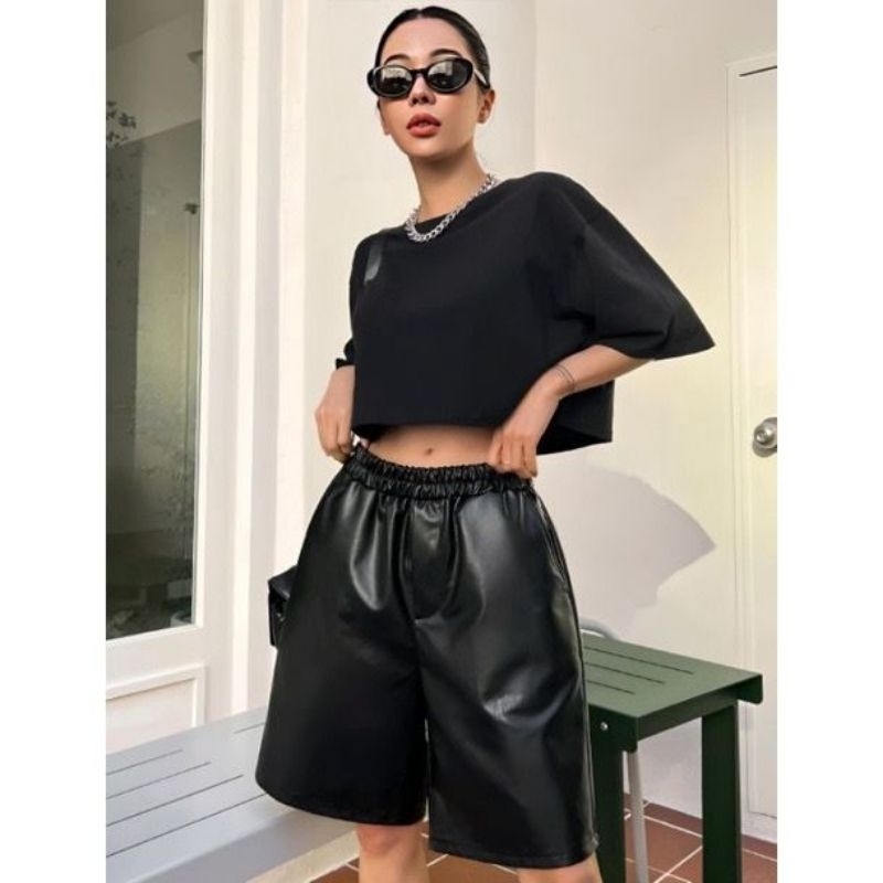 ForJ.id | SHORTS PANTS LEATHER | CELANA KULIT PENDEK