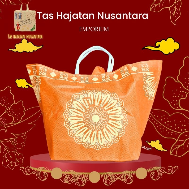 

(12 PCS) Tas hajatan Spunbond Floral Premium - Ideal untuk Hajatan