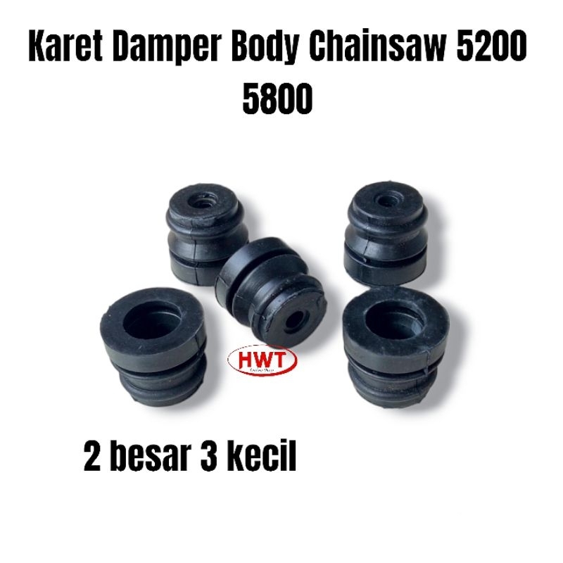 Karet Body Bodi Damper Set Chainsaw Senso Mini 5200 5800