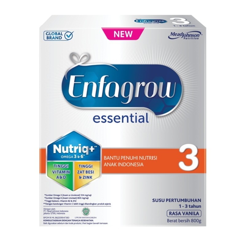 Enfagrow Essential 3 Susu Formula 1-3 Tahun 800gr