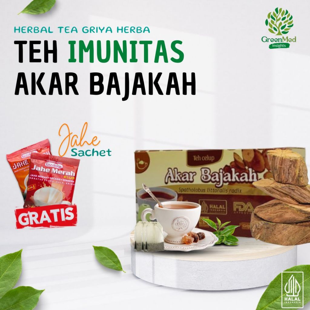 

Teh Akar Bajakah Asli Kalimantan Original Bajaka 20 Kantung Celup Herbal Tea Bag Minuman Kesehatan