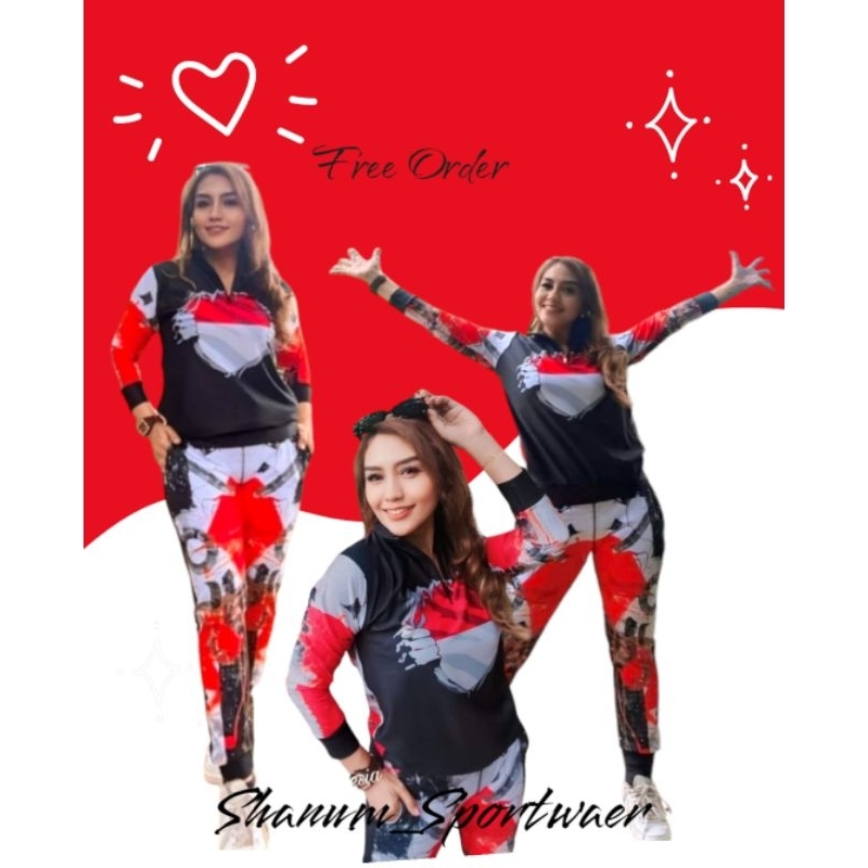 SETELAN BAJU OLAHRAGA SENAM AEROBIC PRIA WANITA MURAH BERKUALITAS SXB SPORT JUMPER HALF ZIPPER & JOG