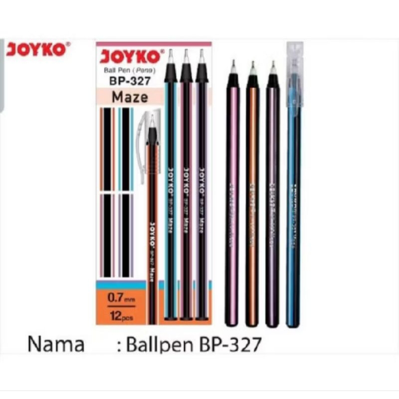 

Pulpen Pena Joyko Maze BP-327 (1 box isi 12pcs)