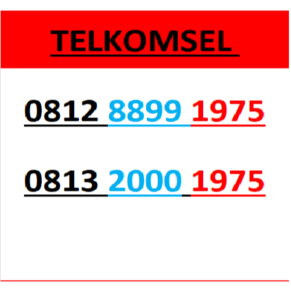 Nomor cantik telkomsel 4G 5G seri tahun 1975 r3000