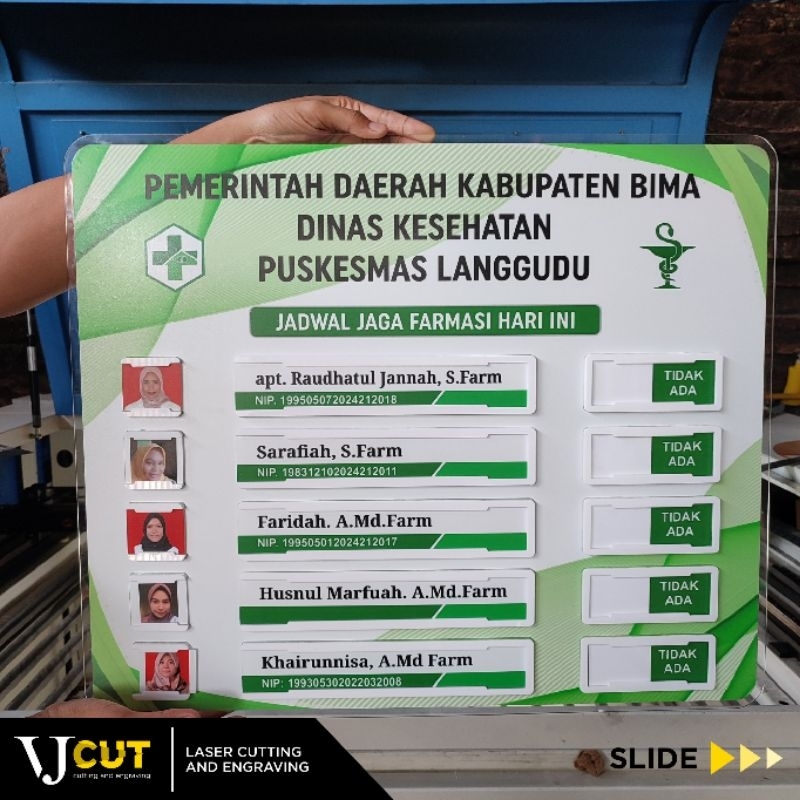 

SIGN BOARD ACRYLIC | AKRILIK INFORMASI DOKTER | PAPAN AKRILIK PRAKTEK DOKTER | DAFTAR HADIR | LABEL PAPAN AKRILIK - VJCUT