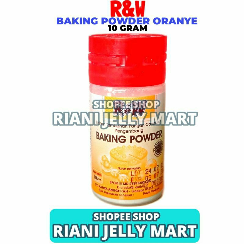 

Baking Powder Oranye Rajawali 10g