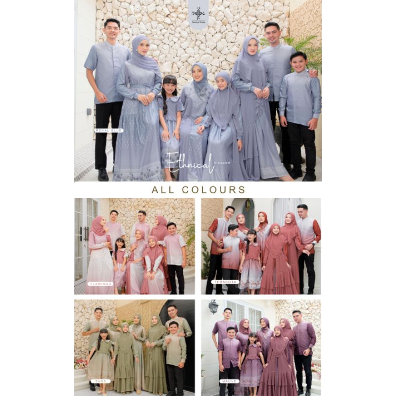 ETHNICAL BLOSSOM KOKO DAD & BOY by NARARYA#Famset PO 15 Agust 24#Famset Ready Novem Akhir