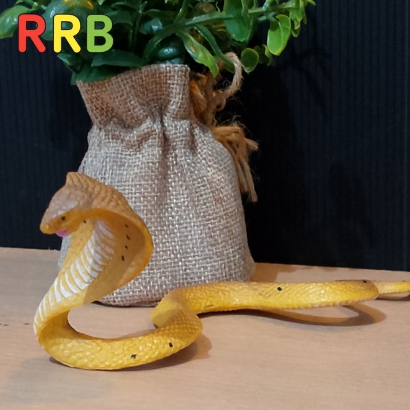 mainan ular cobra kobra kuning