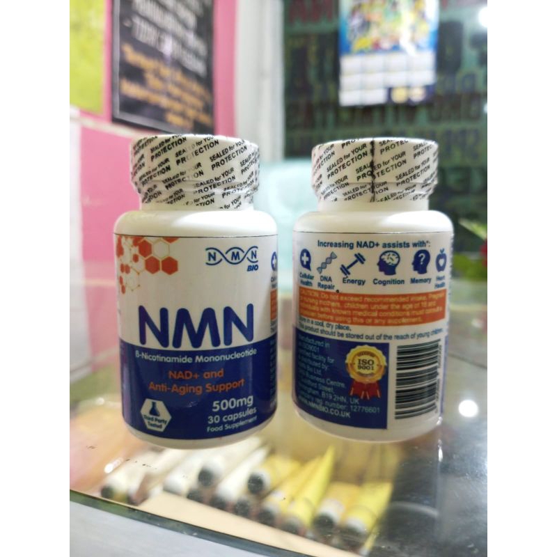 Obat Anti - Aging Asli NAD+ Original NMN B-Nicotinamide 30 Caps Mononucleotide Asli