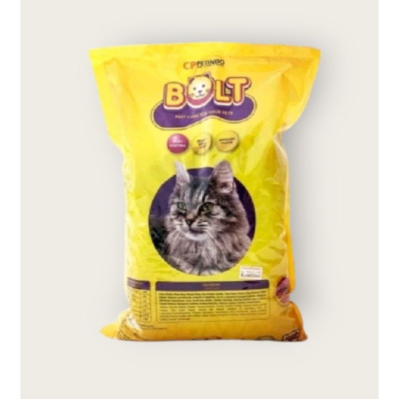 pakan kucing bolt tuna 800g / bolt kuning