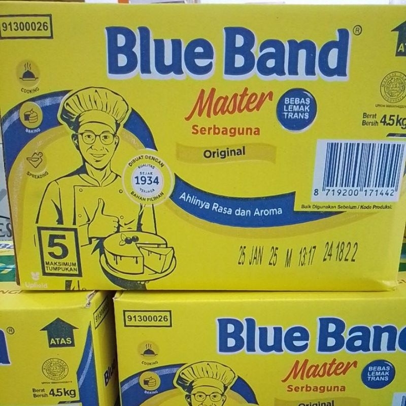 

BlueBand MCM Repack / Margarine Blue Band Master Original / Margarine Putih Palmia Repack 250gr 500gr 1kg