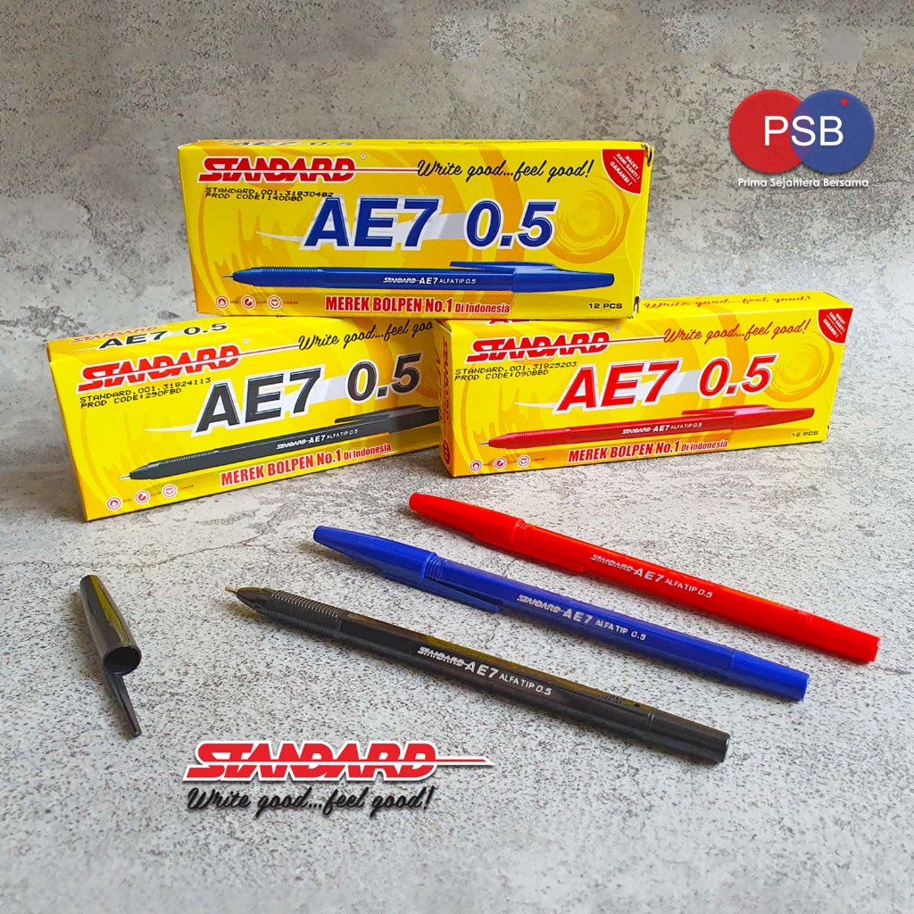 

Pulpen Standard AE7 alfa tip 0.5 / ball point