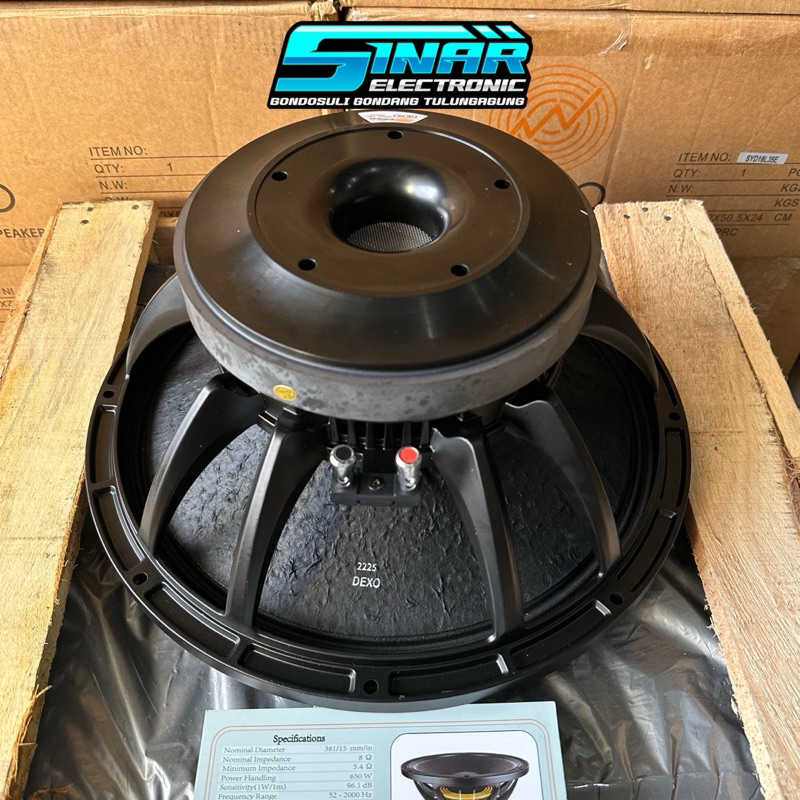 Speaker DEXO 15 Inch SYD 15L02 Spul 4,5in ORIGINAL