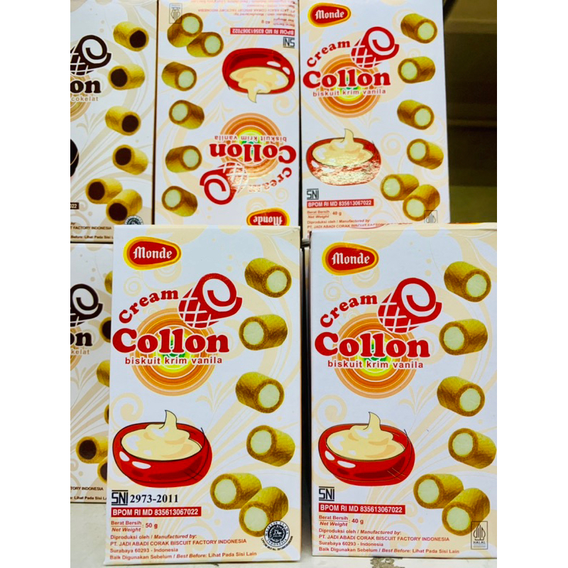 

MONDE CHOCO COLLON / CREAM COLLON 40GR