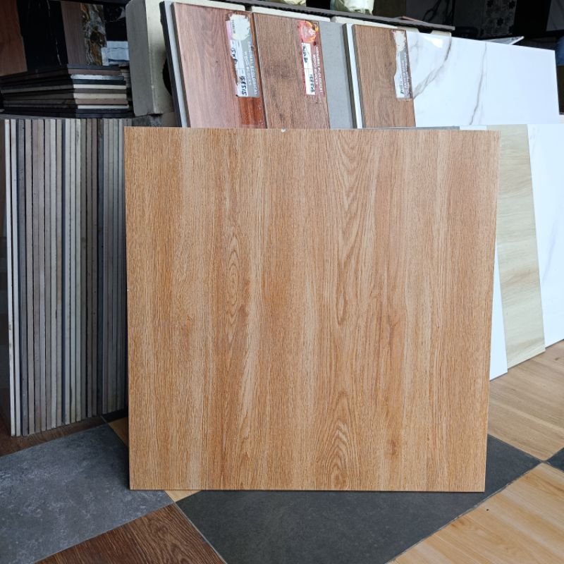 Granit Lantai 60x60 motip kayu skinwood Atena