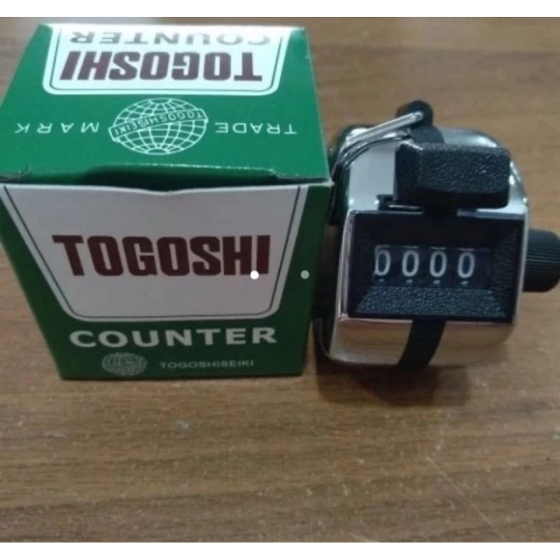 hand tally counter alat hitung manual 4 digit togoshi fh-102 japan