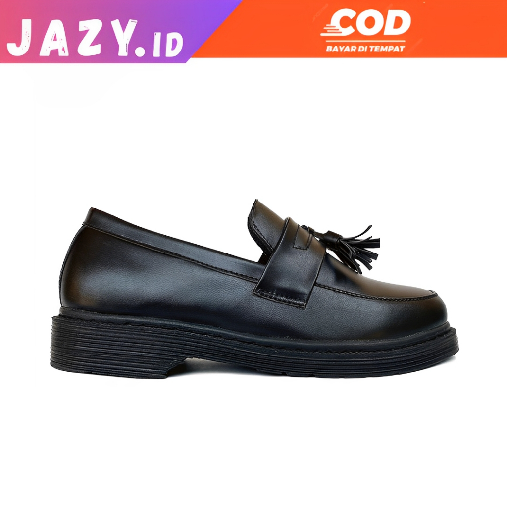 sepatu slip on Loafers peria "HEDWIG"sepatu pria kerja pita Smile size 37 - 43