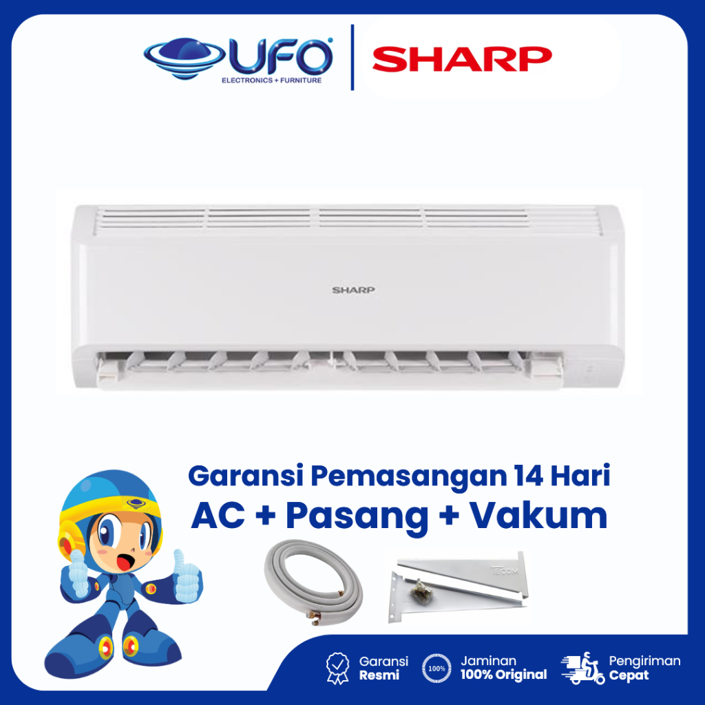 AC Sharp 1 PK Split J-Tech Inverter AHX10BEY