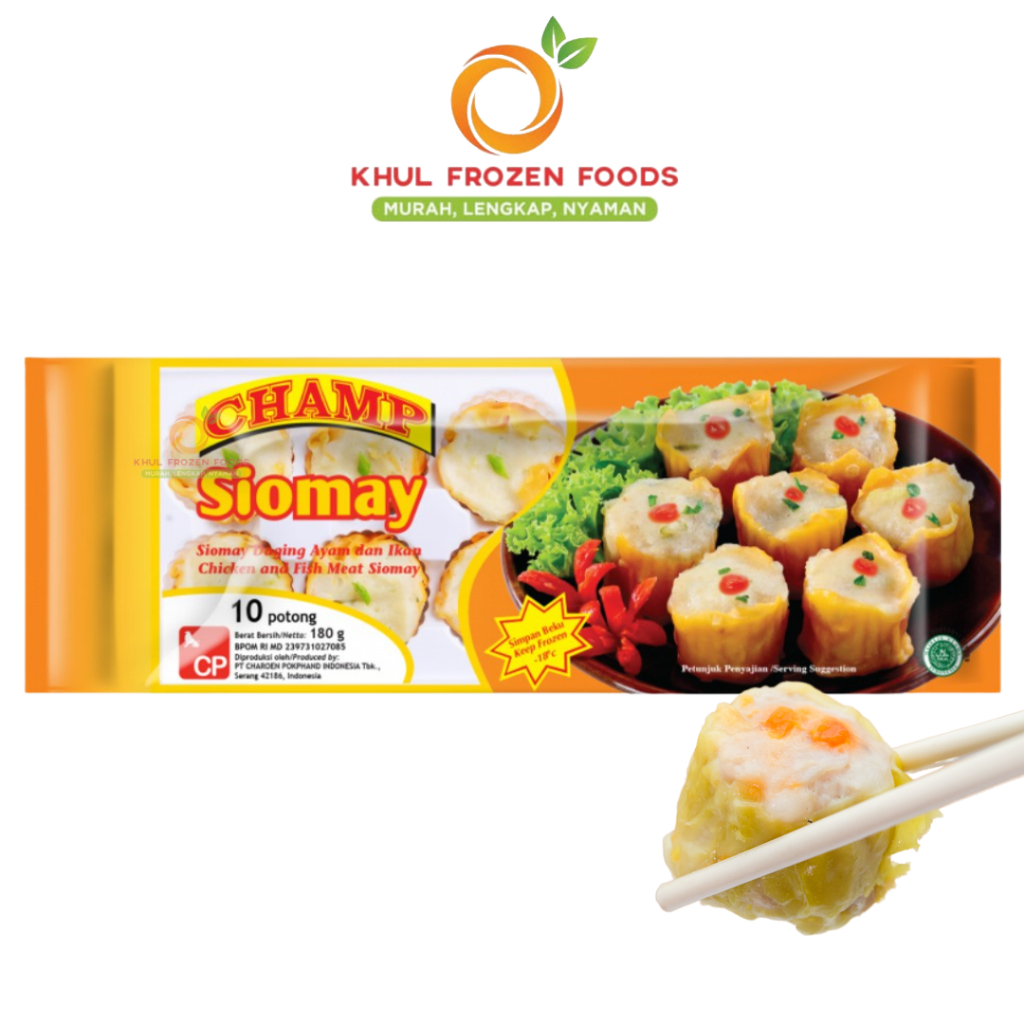 

Champ Siomay ayam/ siomay ayam/ siomay beku/ siomay frozen isi 10 180gr