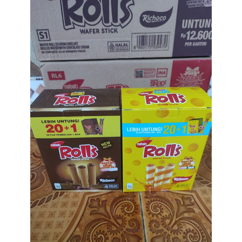 

NABATI ROLLS 500 1 BOX ISI 21 PCS
