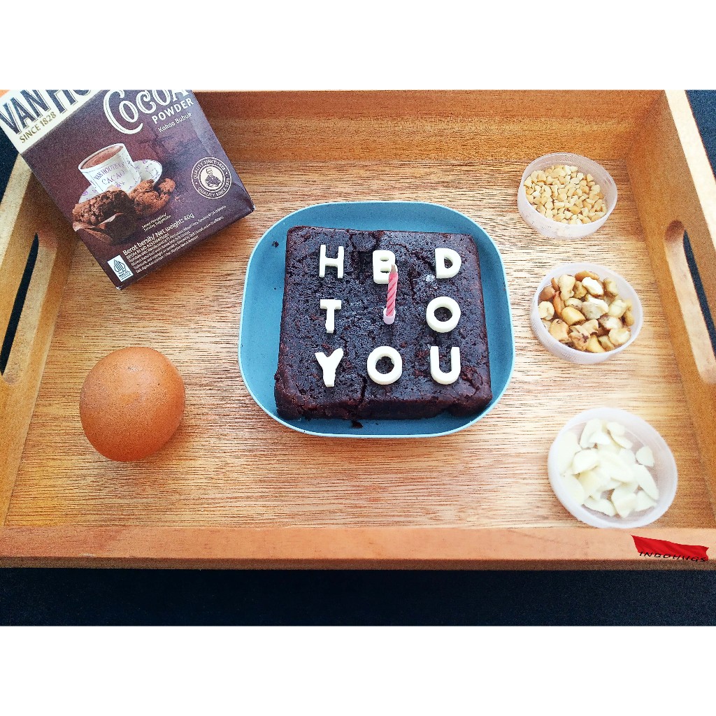 

Brownies ulang tahun simple By Indohugs