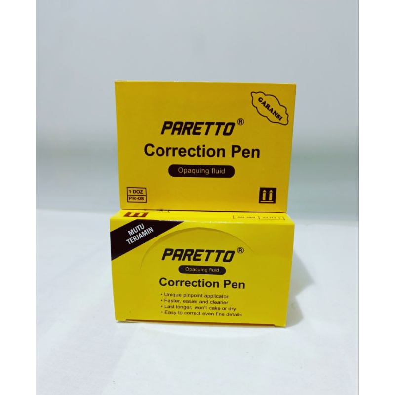 

Tip Ex Murah Paretto Isi 12 Biji Garansi