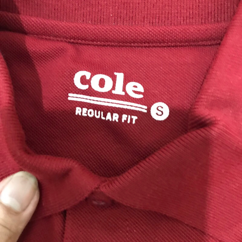Polo Shirt Kaos Polo Cole Red S Belom Di Pakai