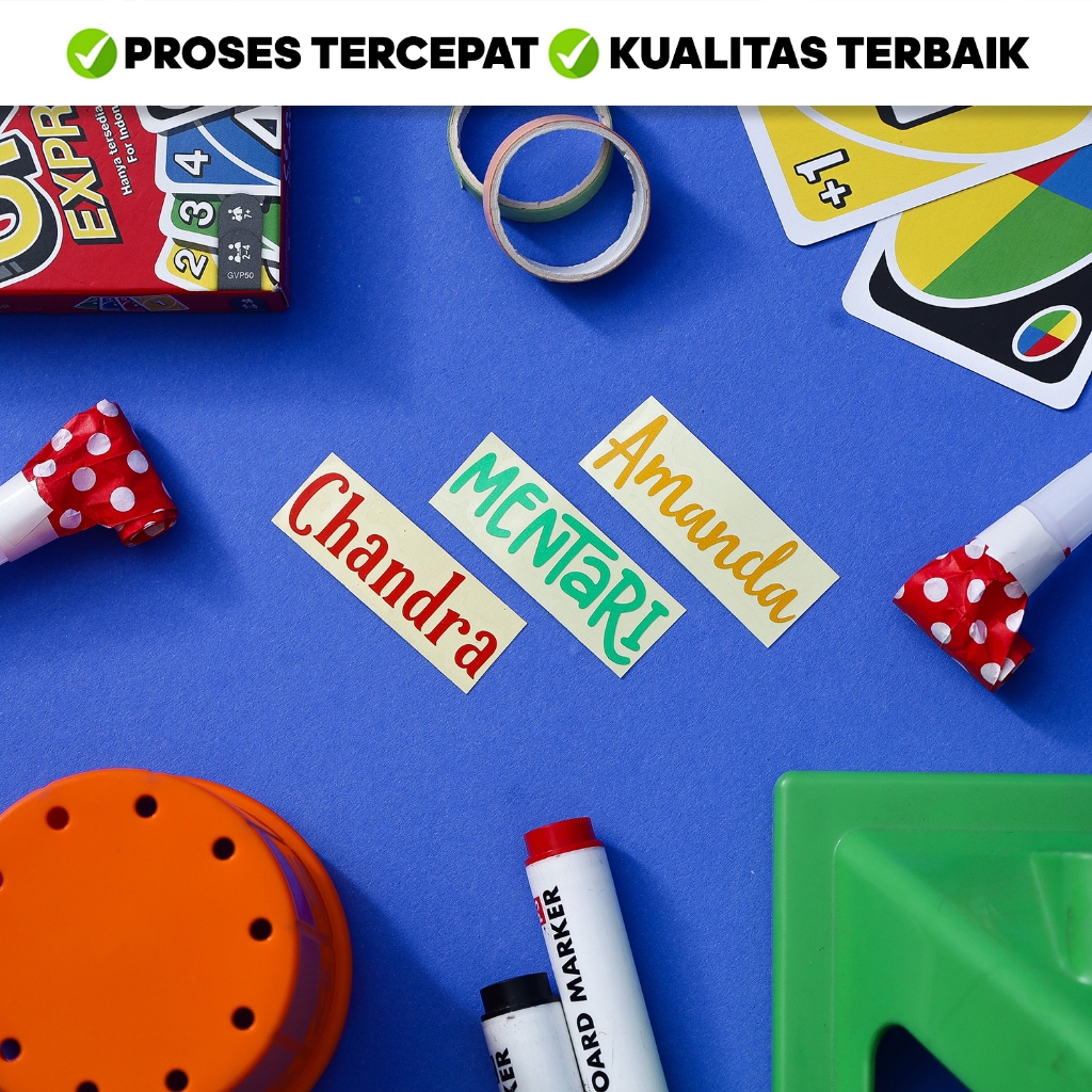 

Stiker Nama Cutting Polos, Bahan Scotlite Reflective Ukuran Sedang