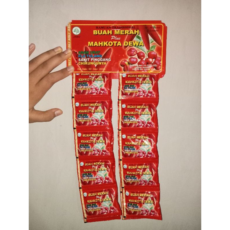 kapsul Buah merah plus mahkota dewa