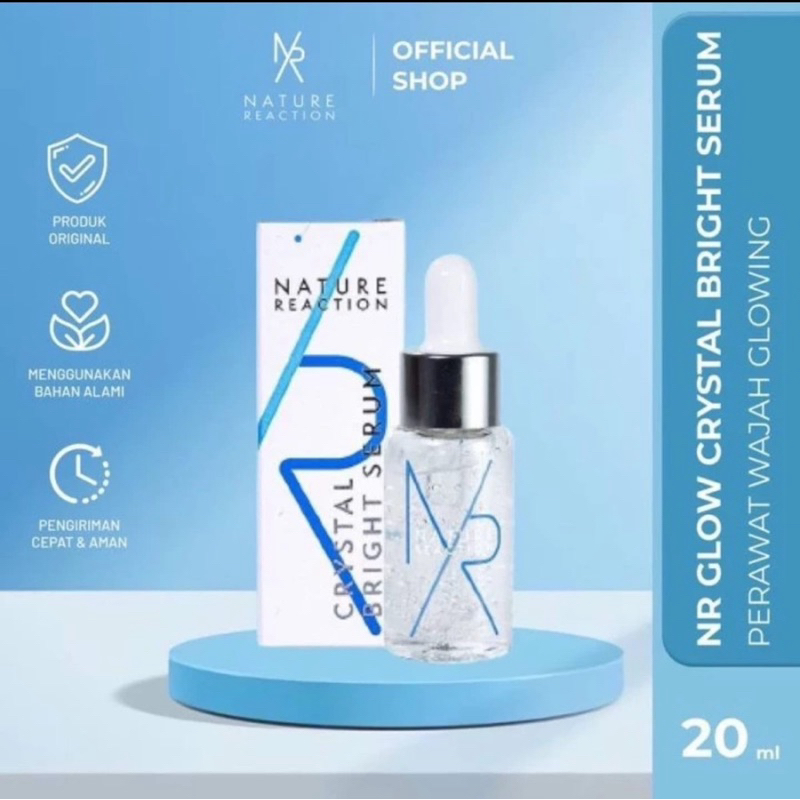 [ORI 100%] ORIGINAL Nature Reaction Crystal Bright Serum 20ml Serum NR Glow