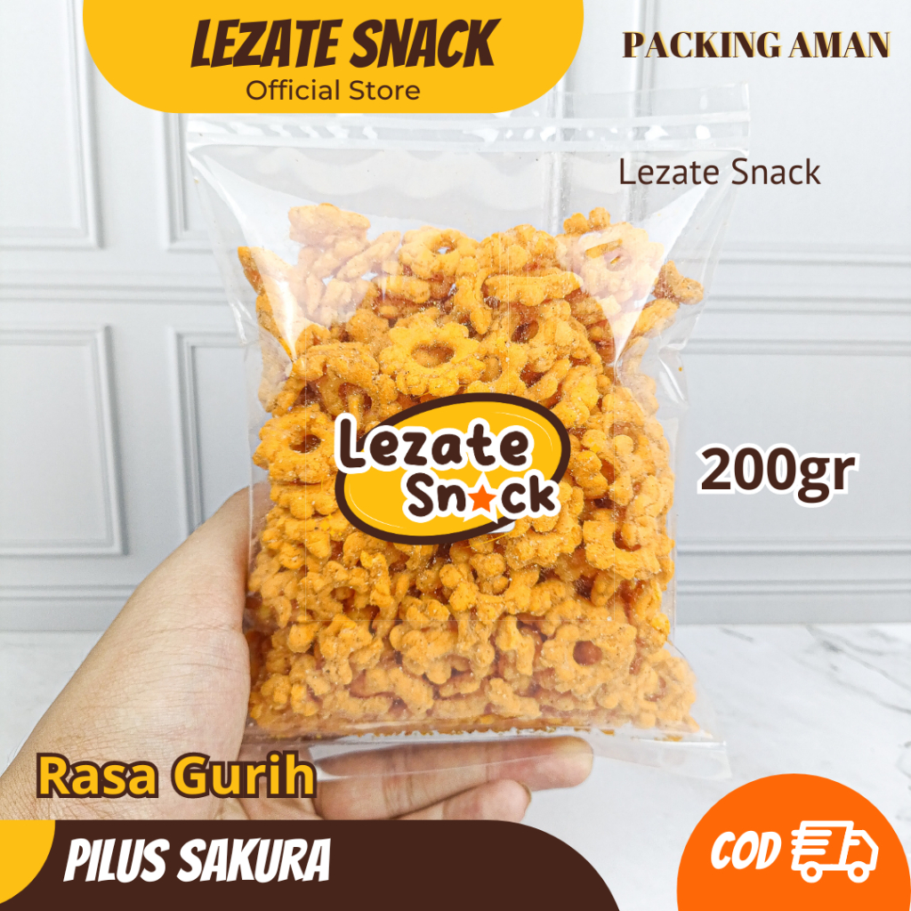 

Sedap Snack - Snack Ribut Gurih 200GR Kiloan Murah Enak Renyah / Pilus Sakura Original Warna Warni Jadul Kue Kembang Bunga Ribut Gurih Snack