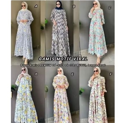 GAMIS MOTIF VIRAL,GAMIS RAYON