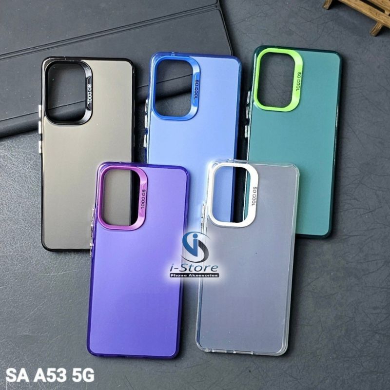 SAMSUNG A53 5G  CASE SOCOOL CASING IMD HYBRID PLATE HOLOGRAM SAMSUNG A53 5G