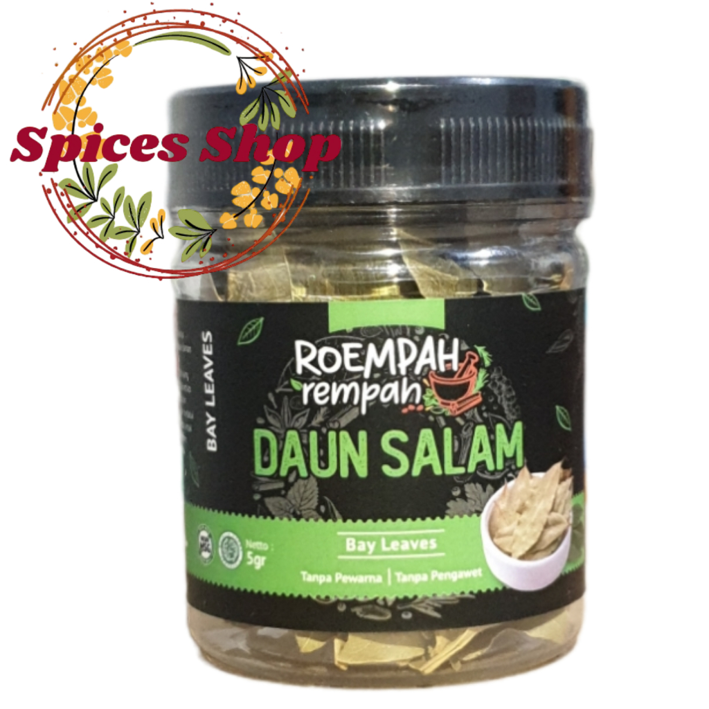 

Daun Salam Kering ROEMPAH REMPAH / Dried Bay Leaves 5Gr