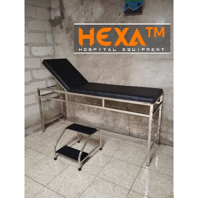 Bed Periksa UKS Meja Periksa Stainless Steel kualitas super anti karat