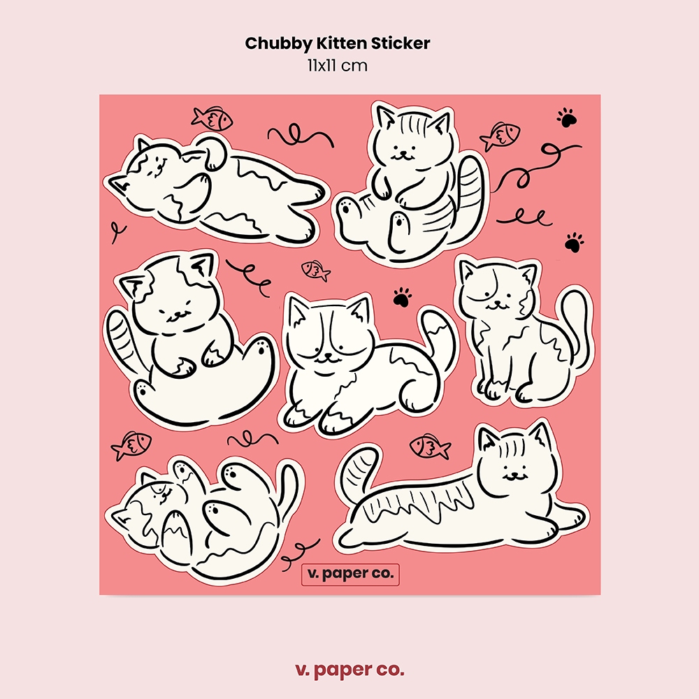

Sticker Sheet - Chubby Series 2 - V. Paper Co.