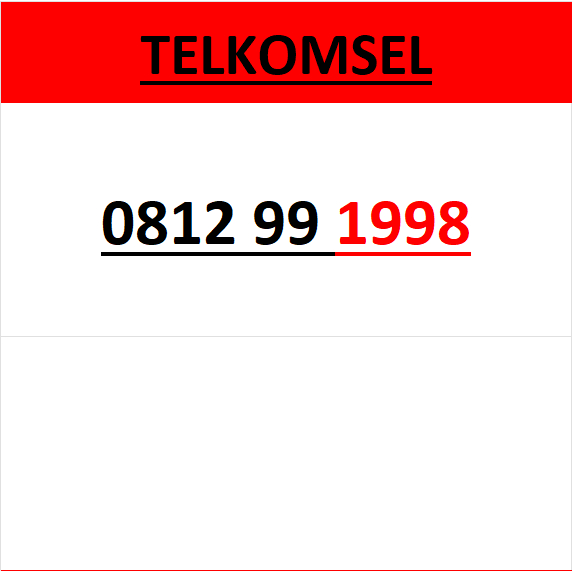 Nomor cantik simpati 4g 5g seri tahun 1998 0B13 9999 1998 0B12 99 1998 r10000